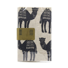 Tea Towel Camel Caravan Grey