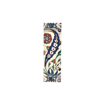 Bookmark. Bookmark. Dish with a Blue Saz Leaf, Dotted Tulips and Roses