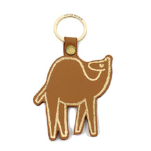 Leather Key Fob Camel