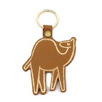 Leather Key Fob Camel