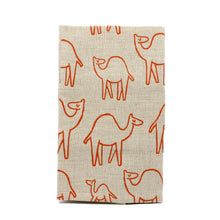 Tea Towel Camel Caravan Grey
