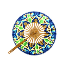 360° Foldable Bamboo Fan (Mamluks Pattern)
