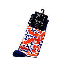 Tile with volute Decoration on red ground - Socks