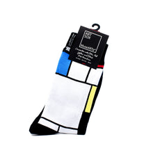 Composition with Blue, Red, Yellow and Black - Socks