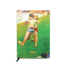 Fabric Notebook - Children Wrestling
