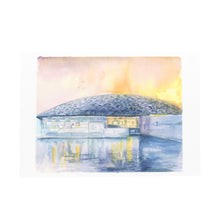 Postcard 140x200 'Louvre Abu Dhabi by sunset'