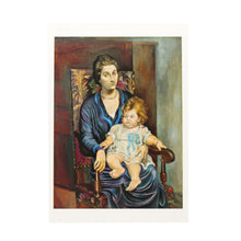 Postcard - Portrait de Madame Rosenberg et sa fille