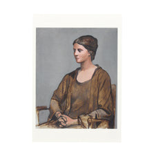 Postcard -  Portrait of a seated woman (Olga)