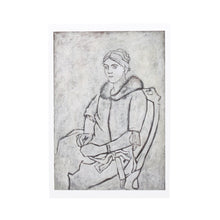 Postcard - Olga in Fur collar