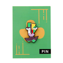 Metal Enamel Pin - Abstract Character