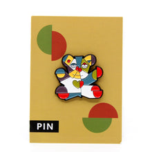 Metal Enamel Pin - Abstract Bear