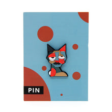 Metal Enamel Pin - Abstract Cat