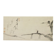 POSTCARD 'PILGRIM ON THE BRIDGE'