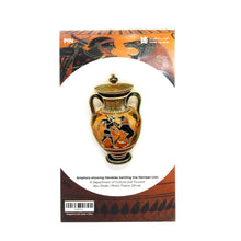 LAD Pin - Amphora showing Herakles battling the Nemean Lion