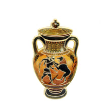 LAD Pin - Amphora showing Herakles battling the Nemean Lion