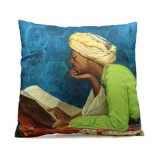 Cushion Cover - Young Emir Studying By Osman Hamdy bey - LAD