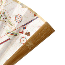 Bamboo Fan - Planisphere by Vesconte Maggiolo - Louvre Abu Dhabi