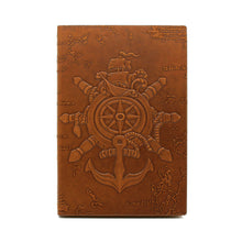 A5 Notebook - Ship Wheel & Map