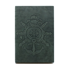 A5 Notebook - Ship Wheel & Map