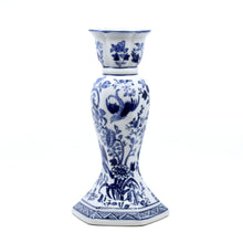Candlestick - Blue and White Ceramic