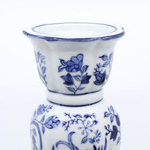 Candlestick - Blue and White Ceramic