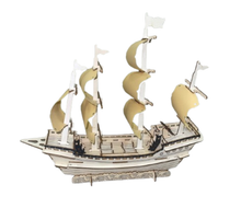 Wooden 3D Puzzle Kit 'Merchant Ship'