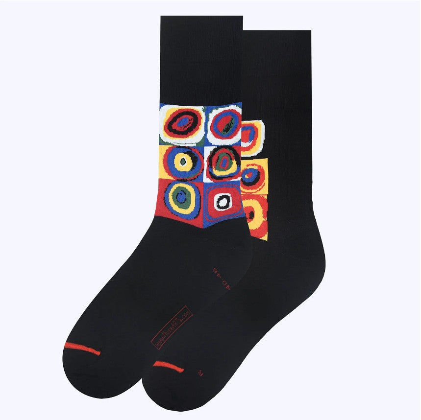Socks - Squares with Concentric Circles– Louvre Abu Dhabi Boutique