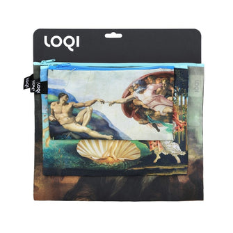 Loqi Zip Pockets. Michelangelo, Sandro Botticelli, Leonardo Da Vinci