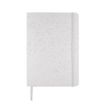 A5 Notebook. Louvre Abu Dhabi Dome pattern, white.