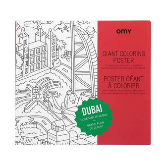 Large Coloring Poster 'Dubai'