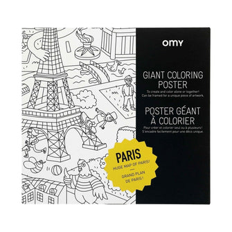 Large Coloring Poster 'Paris'