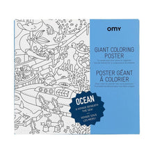 Large Coloring Poster 'Ocean'