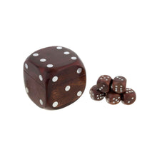 'Throw the Dice' Box with 5 Dices, Silver Dots