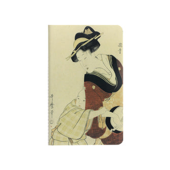 A6 Notebook 'Young Mother Playing a Samisen'