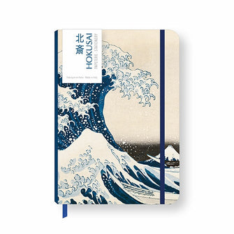 A5 Notebook with elastic Katsushika Hokusai - The Wave