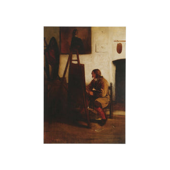 Postcard 'A Young Painter in His Studio'