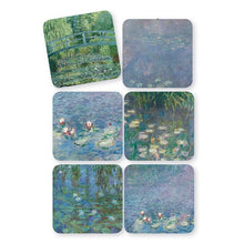 Set of 6 Cork Coasters. Claude Monet.