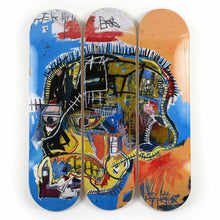 Set of 3 Skateboards 'Jean-Michel Basquiat, Skull'