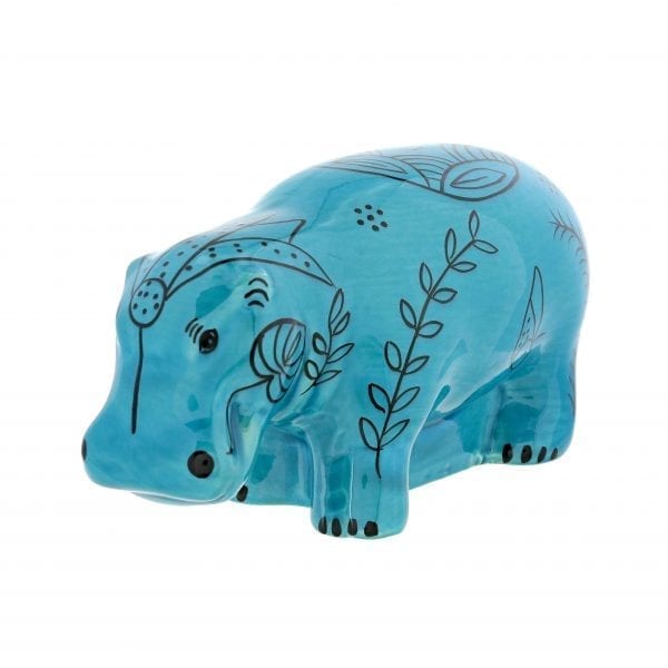 Large Blue Hippopotamus