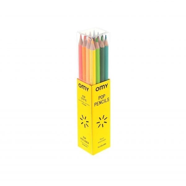 Box of 16 Colored Pencils Pop