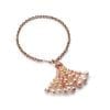 Bahar Gafla Tassel Bracelet with pearls, rose gold