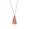 Bahar Gafla Long Necklace with pearls, rose gold