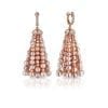 Bahar Gafla Large Earrings with pearls, rose gold