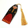 handmade bookmark Lady red and black