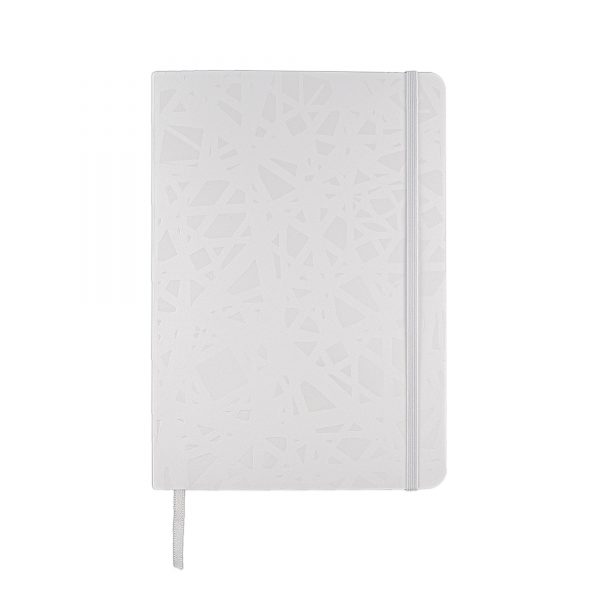 A5 Notebook. Louvre Abu Dhabi Dome pattern, white