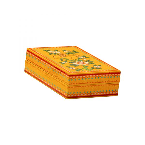 Papier-Mache Utility Box. Orange 1