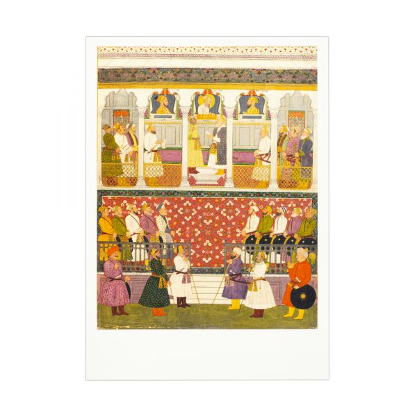 Postcard 'Emperor Aurangzeb in Durbar'