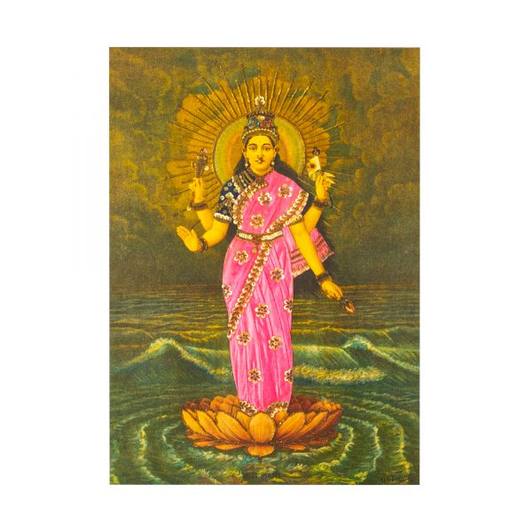 Postcard 'Indian Goddess Adi Lakshmi'