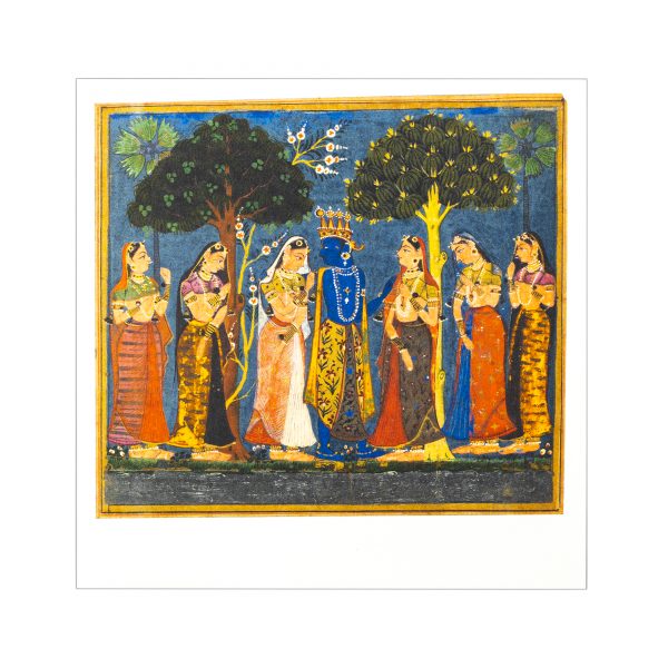 Postcard 'Krishna surrounded by Gopis'